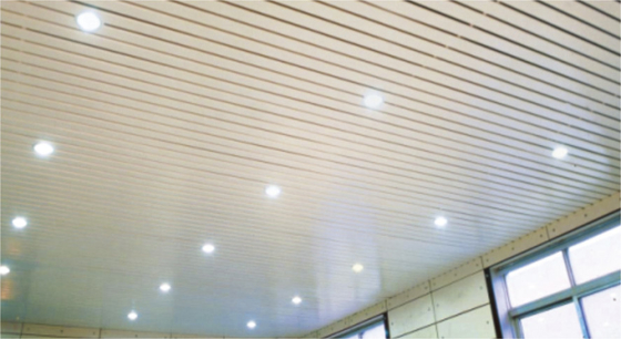 لوحات السقف المعمارية معدنية، ديكور هوك على سقف قطاع الألمنيوم