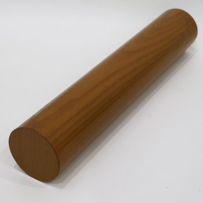 الخشب الحبوب الألومنيوم يربك جولة أنابيب السقف 0.7-1.0mm سمك