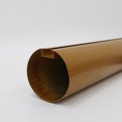 الخشب الحبوب الألومنيوم يربك جولة أنابيب السقف 0.7-1.0mm سمك
