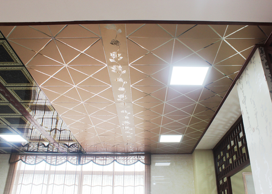 بلاط السقف المعدنية الفني مسقطة للمطابخ، 300 × 300 سقف Tegular