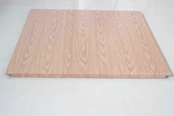 الديكور الداخلي خشبي الألومنيوم لون بناء مادي ملم 600 × 600 مم